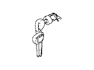 Chrysler Door Lock Cylinder - MR286054