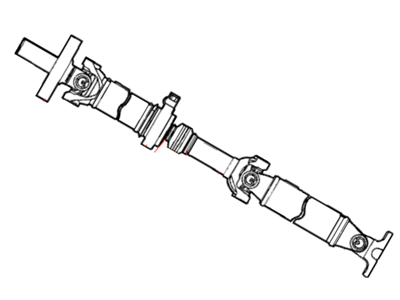 Dodge 52105494AE SHAFT Drive 2 Piece