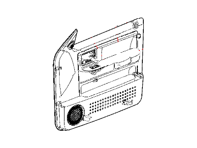 Jeep 1JA361D1AA Panel - Front Door Trim