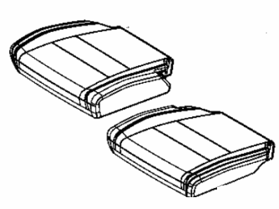 Dodge 6QD31JR1AA COVER Rear Seat Cushion 3rd Row