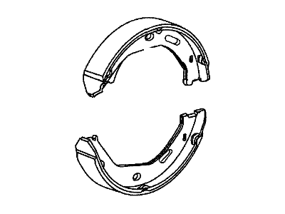Mopar 5103204AA Shoe And Lining Kit Parking Brake