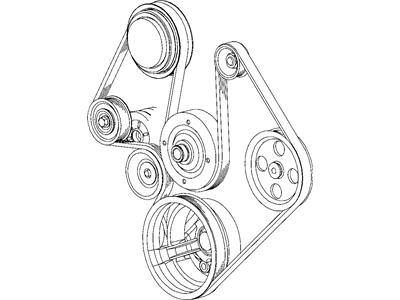 Chrysler 68035235AA PULLEY HUB KIT A/C Compressor