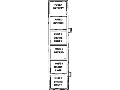 Jeep 6102076AA FUSE CARTRIDGE 30 Amp