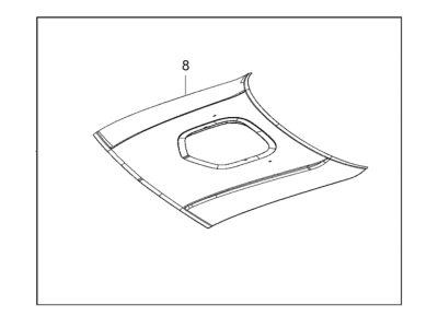 Dodge 82214312AB HOOD KIT Vehicle