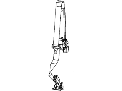 Mopar 6JW841X9AA Seat Belt 2ND Rear Center