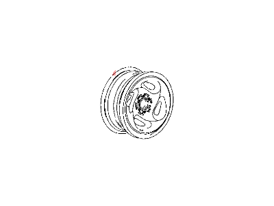 Dodge 52121485AA WHEEL Aluminum