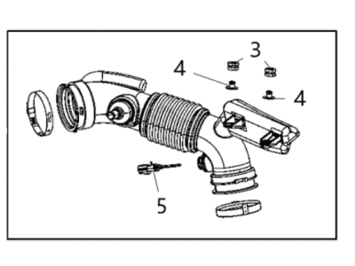 Jeep 68293180AB HOSE Air Cleaner
