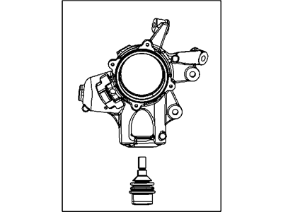 Jeep 68023800AD KNUCKLE Rear