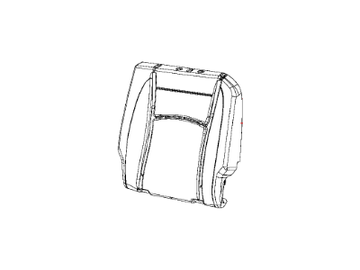Ram 5NA53LA8AA COVER Rear Seat Back Left