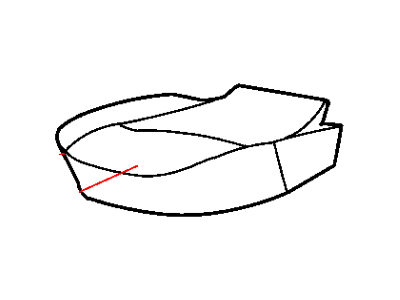 Jeep UK111AZAA COVER Rear Seat Cushion 40%