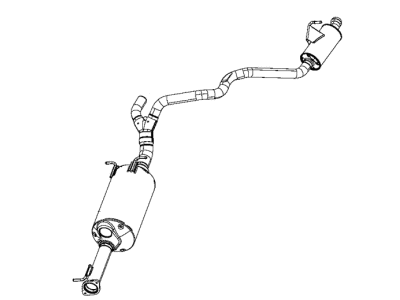 2020 Ram 1500 Muffler - 68268201AI