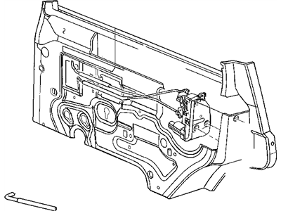 Jeep 55076070AC ROD Inside Handle to Latch