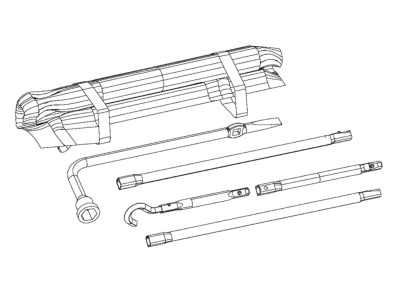 Ram 68310126AA TOOL KIT Jack