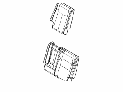Dodge 6QU10HL1AA COVER Rear Seat Back 2nd Row