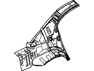 Chrysler 5073259AA PANEL Body Side Aperture Rear