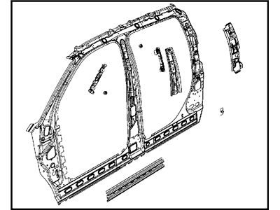 Ram 68066893AA PANEL Body Side Aperture Inner Complete