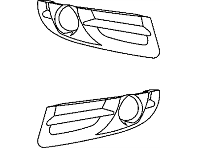 Chrysler 5166487AA BEZEL KIT Fog