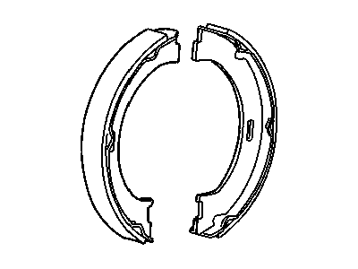 Jeep 5093390AA SHOE AND LINING KIT Parking Brake