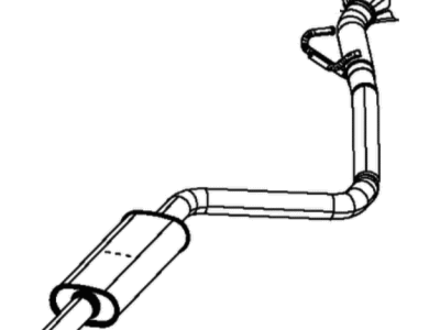 Dodge Dart Tail Pipe - 68158718AB