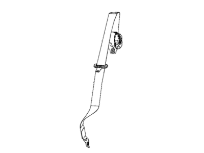 Mopar 7AX78HL1AB Belt And Retractor Front Seat Center