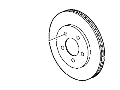 2002 Chrysler Voyager Brake Disc - 4721820AF