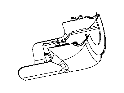 Jeep Commander Steering Column Cover - 1JE44ZJ3AA