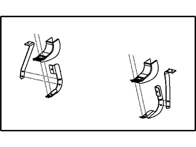 Dodge 68048832AA BRACKET KIT Side Step