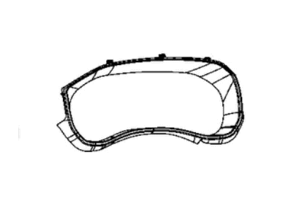 Ram 6WH33LC5AA BEZEL Instrument Cluster