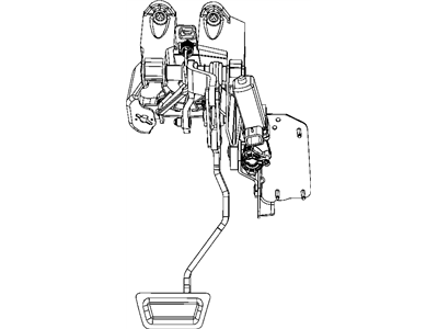Ram 68053944AE PEDAL Brake and Accelerator