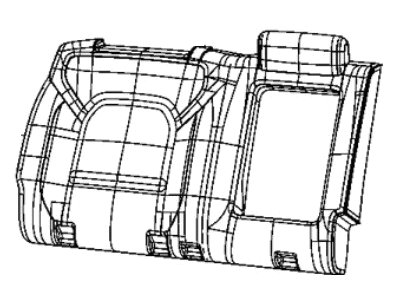 Ram 6RE72BD3AF COVER Rear Seat Back Right