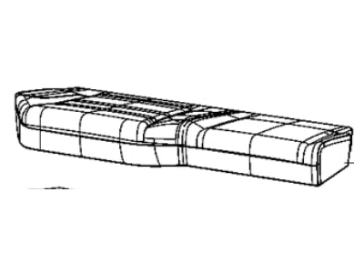 Ram 6RE74LA8AD COVER Rear Seat Cushion Right