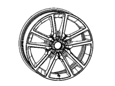 Mopar 4755541AA Wheel, Alloy