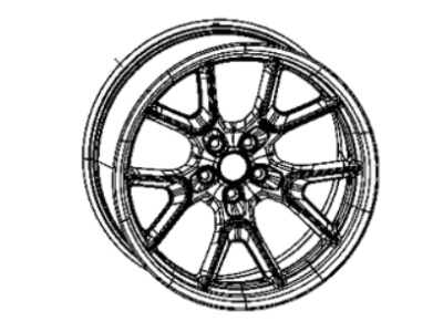 Dodge 4755461AA Wheel, Alloy