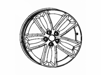 Mopar 5LD37RNLAA Wheel, Alloy