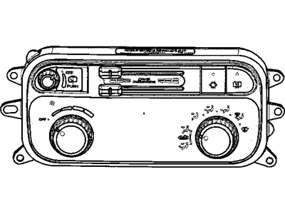 Mopar 55055907AA Control A/C And Heater With Zone Black