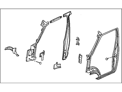 Dodge 55347043AT APERTURE Body Side Door