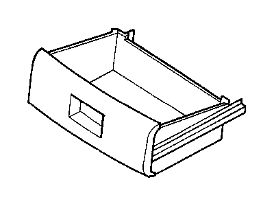 Dodge MW581D5 DRAWER Front Seat Storage