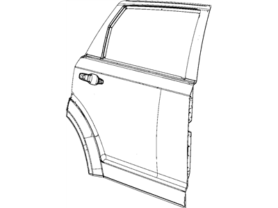 Dodge 5076782AB PANEL Rear Door Outer