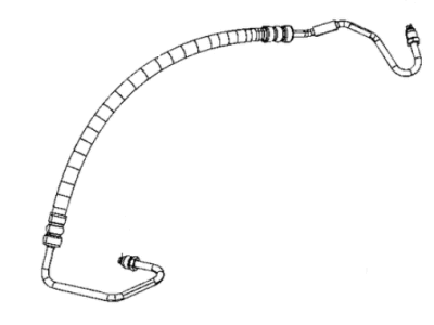 Ram 68406369AB HOSE Power Steering Pressure Hydroboost To Gear, Includes Orings