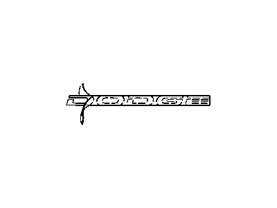 Chrysler 5152002AA NAMEPLATE Dodge