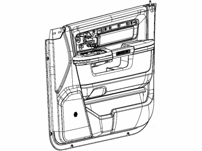 Ram 6EX091X9AB PANEL Front Door Trim