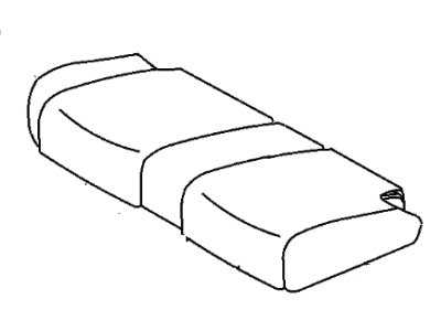 Mopar XU771J3AA Cover Rear Seat Cushion