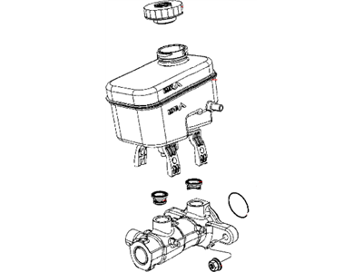 Mopar 68004467AB Master Cylinder Brake