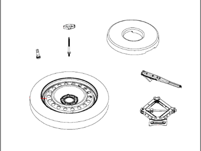 Mopar 82212849 Emergency Kit Tire Repair Includes Spare Tire