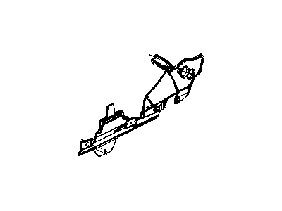 Mopar 1BG581J3AA Plate, Front Passenger Side