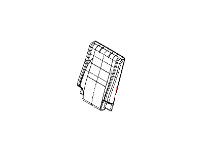 Dodge 1UP74DX9AA COVER Rear Seat Back