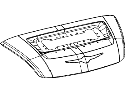 Chrysler 5104905AA DECKLID