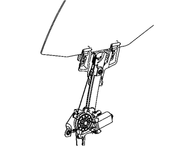 Mopar 5065473AB Regulator Rear Door Window