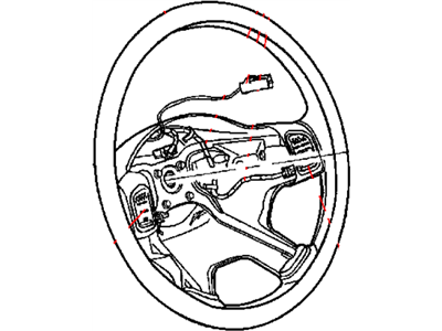 2002 Jeep Liberty Steering Wheel - UR671X9AB