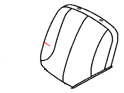 Dodge 1AE801B5AA COVER Front Seat Back Passenger